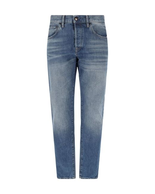Pt Pantaloni Blue Pt Torino 5 Pocket Straight Fit Jeans for men