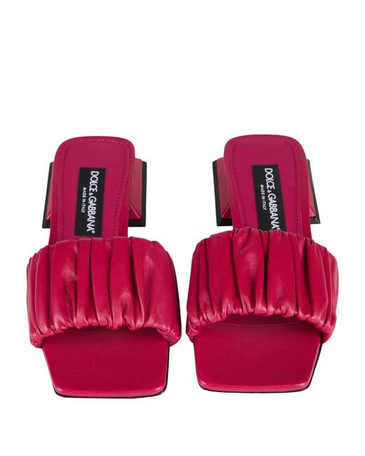 Dolce & Gabbana Pink Solid Color Sandals