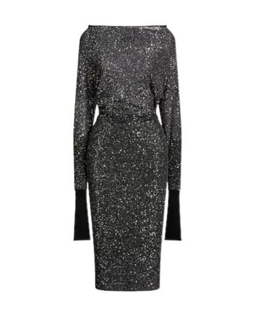 Max Mara Gray Sequin Dress