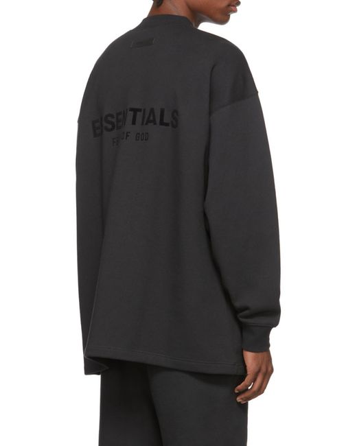 Fear Of God Black Logo-Print Sweatshirt for men