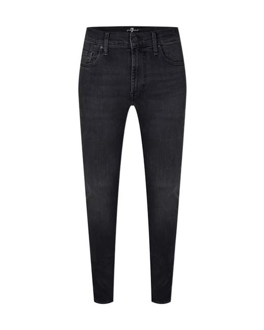 7 For All Mankind Blue Paxtyn Tapered Jeans for men
