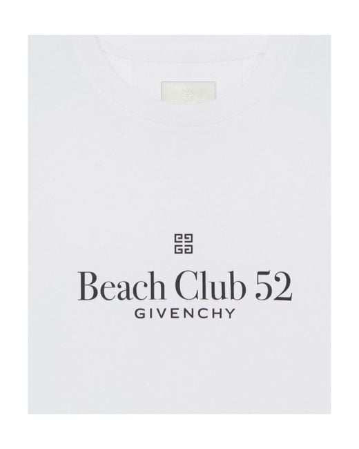 Givenchy White Slim Fit T-Shirt for men