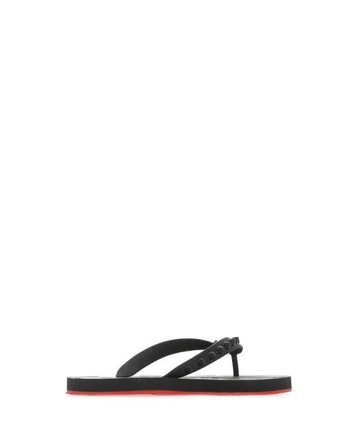 Christian Louboutin Multicolor Logo Leisure Flip-Flops