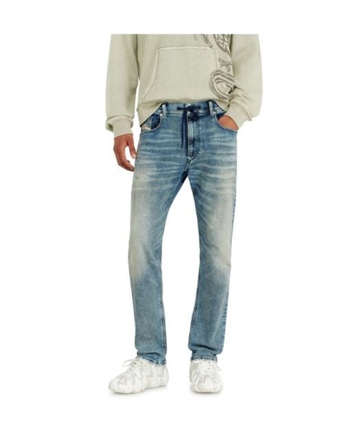 DIESEL Blue D-Krooley Drawstring Jeans for men