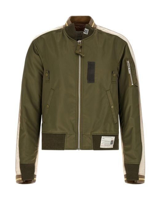 Maison Mihara Yasuhiro Green High-Neck Casual Jacket for men