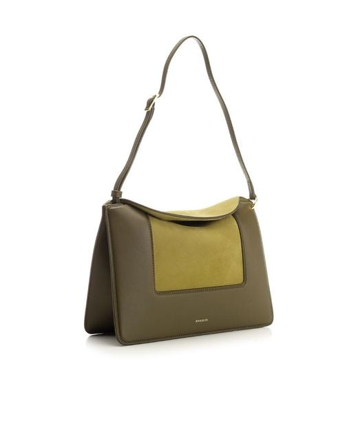 Wandler Green Penelope Logo Printed Shoulder Bag