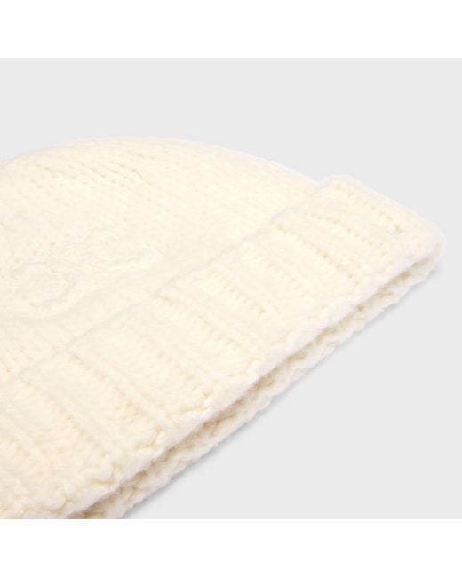 Céline White Triomphe Beanie