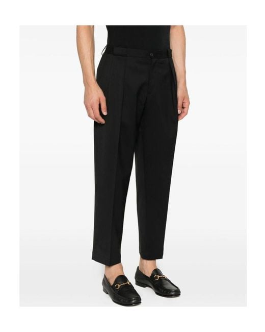 Briglia 1949 Black Straight-Leg Casual Trousers for men