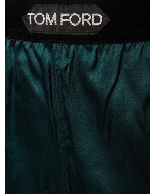 Tom Ford Green Elastic Waist Shorts