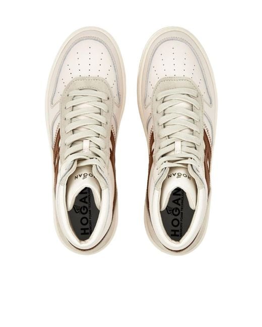 Hogan White H 630 High-Top Sneakers for men