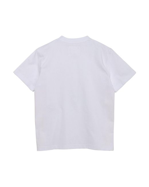 Sacai White X Carhartt Wip Logo Patch Crewneck T-Shirt