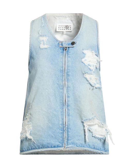 Maison Margiela Blue Lightwash Denim Gilet