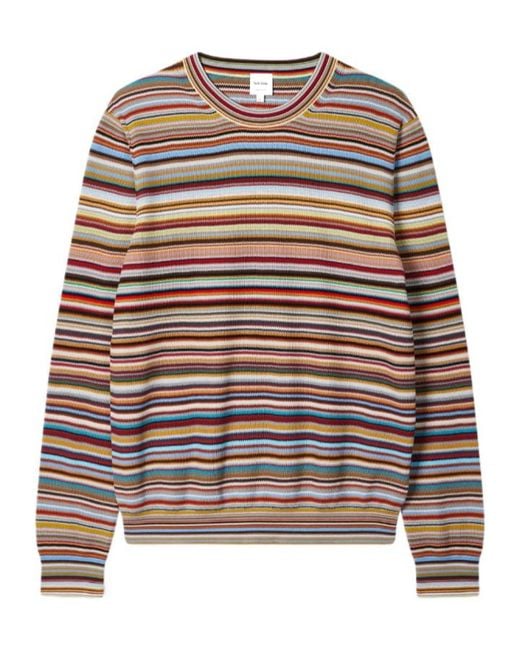 Paul Smith Multicolor Striped Knitted Jumper for men