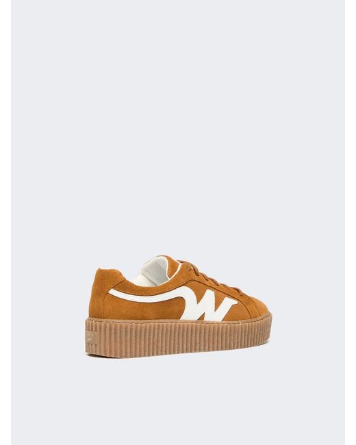 Weekend by Maxmara Brown Lace-Up Sneakers
