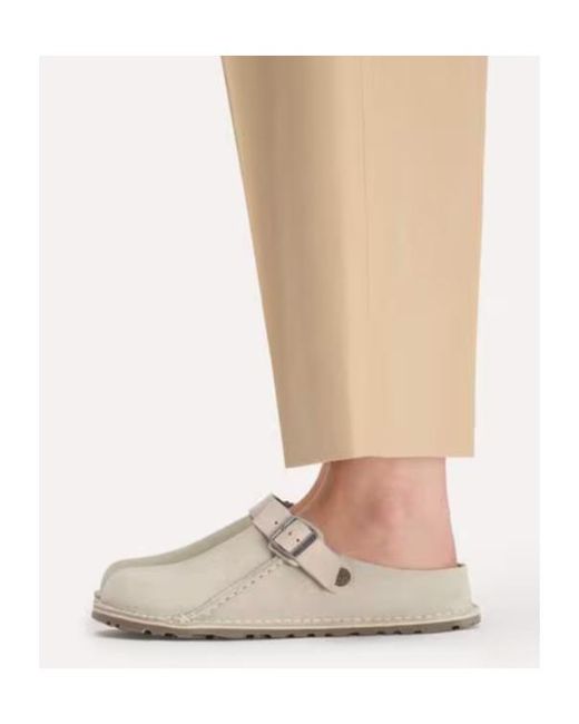 Birkenstock White Lutry Premium Suede Sneakers for men