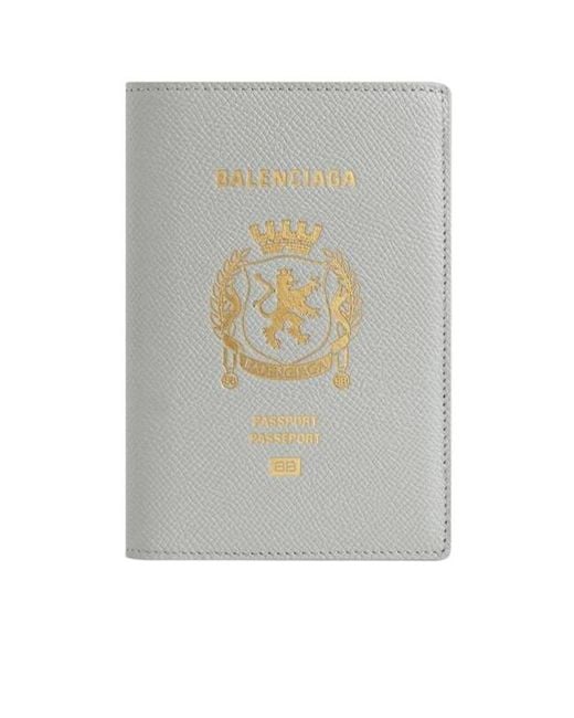 Balenciaga Gray Passport Holder for men