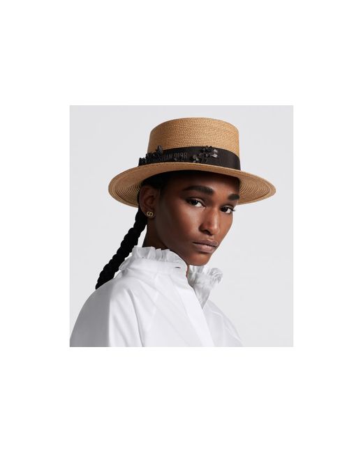 Dior White Odeo Small Brim Hat