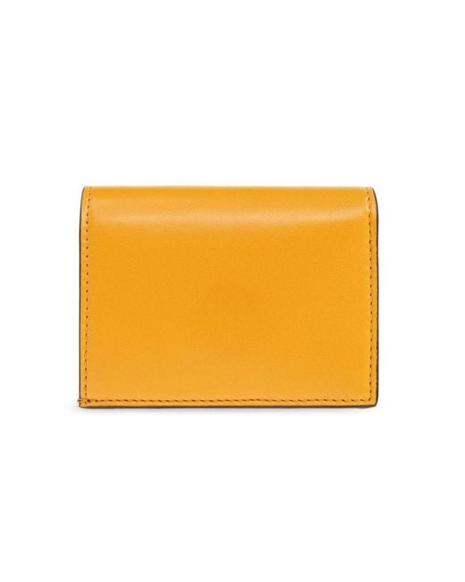 Versace Orange Leather Wallet