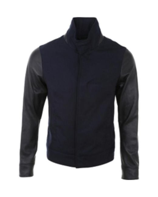 Emporio Armani Blue Long-Sleeved Casual Jacket for men