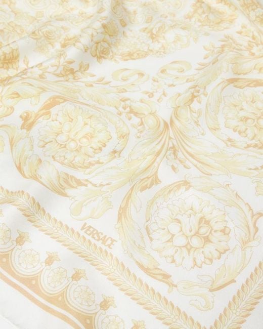 Versace Natural Pattern-Printed Shawl