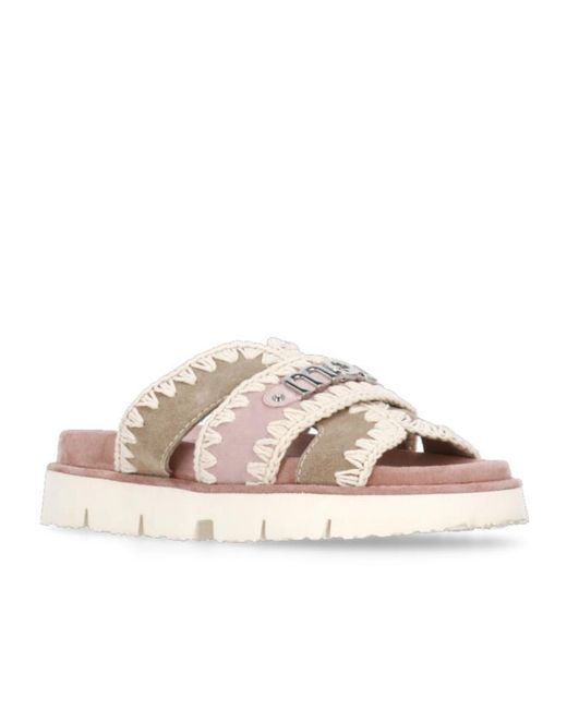 Mou Pink Bio Slip-On Sandals