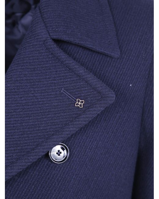 Tagliatore Blue Double-Breasted Casual Jacket for men