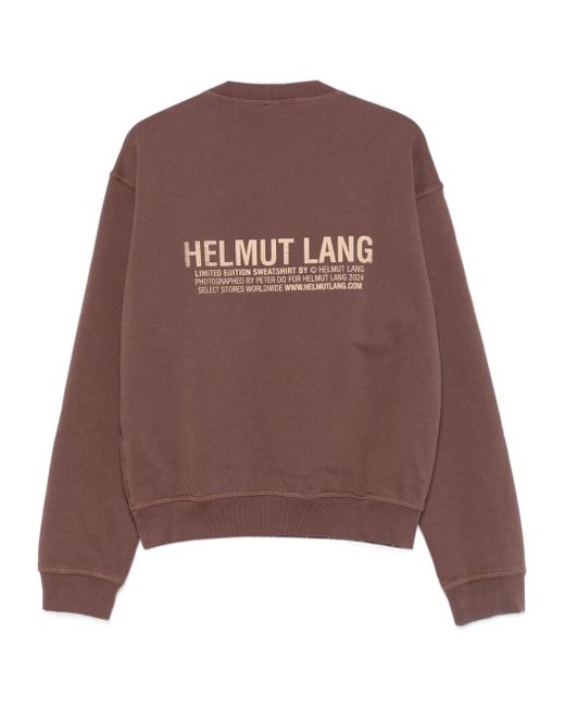Helmut Lang Brown Brooklyn-Postcard Sweatshirt for men