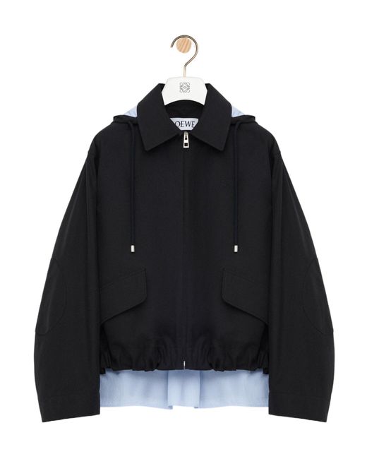 Loewe Black Hooded Parka