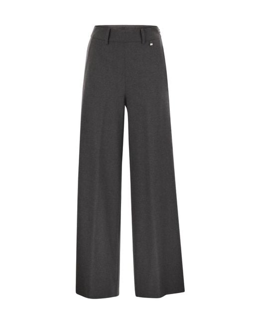 Herno Gray Belt Loop Casual Pants