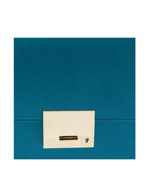 Tom Ford Blue Flap Clutch