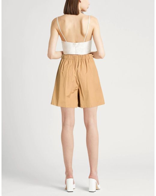 Max Mara Natural Slit Pockets Shorts
