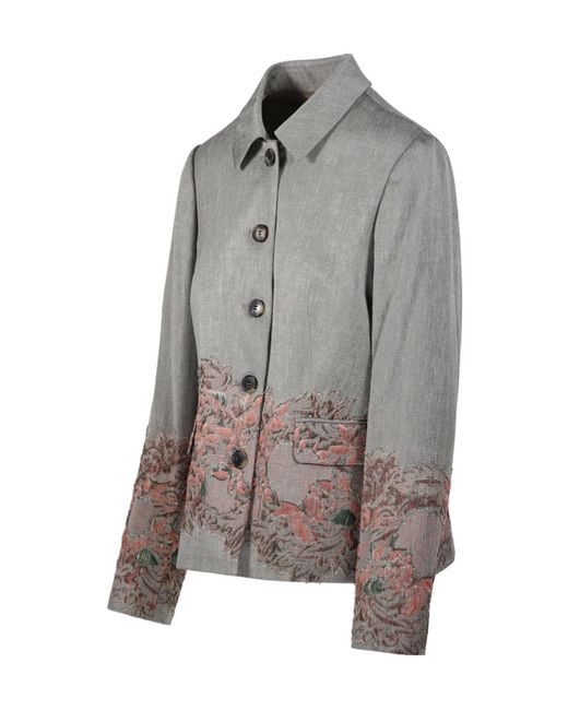 Dries Van Noten Gray Bettsy Jacket