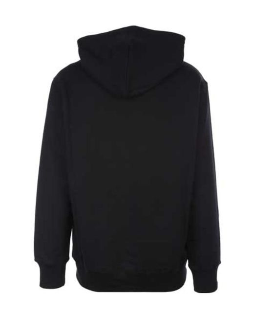 Moschino Black Embroidered-Slogan Long-Sleeve Hoodie for men