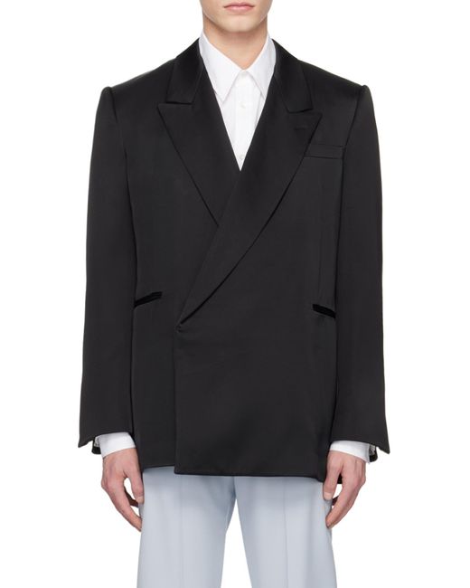 McQueen Black Double Breasted Tailored Blazer for men