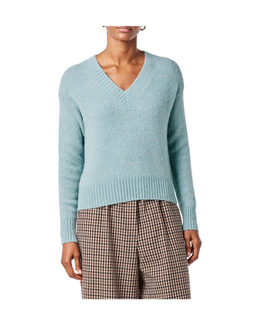 Weekend by Maxmara Blue V-Neck Knit Sweater