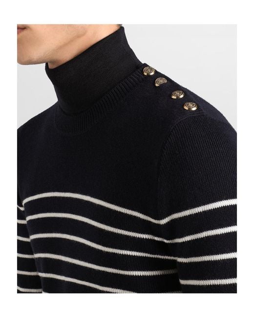 Dolce & Gabbana Black Striped Sweater for men