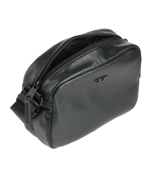 DIESEL Black Plain Colour Across-Body Bag