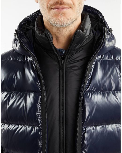 Fay Blue Logo-Pacth Jacket for men