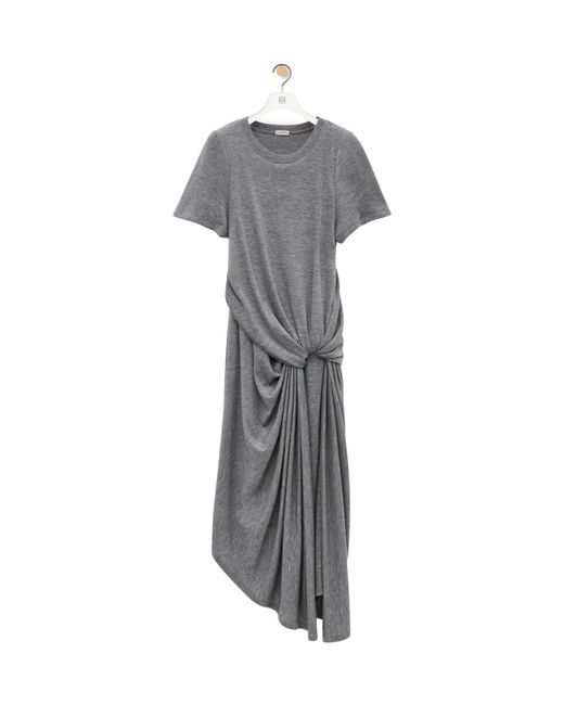 Loewe Gray Draped Dress