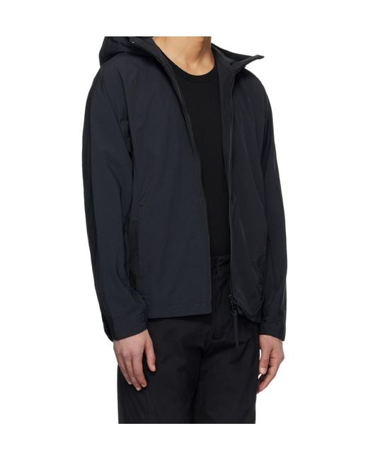 Post Archive Faction PAF Blue Asymmetric-Zip Jacket for men