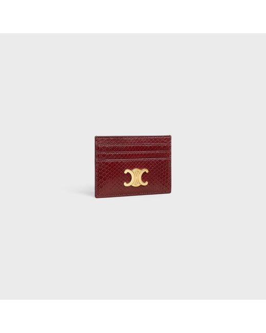 Céline Red Card Holder Triomphe for men