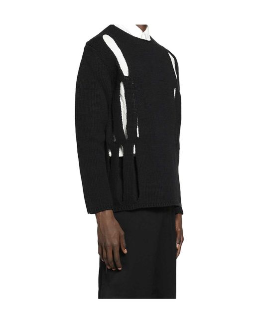 Comme des Garçons Black Open-Knit Top for men