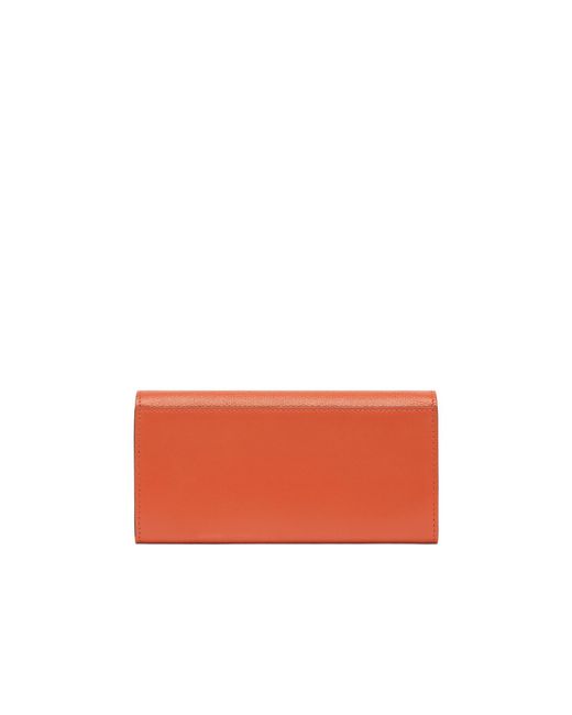 Fendi White Ff Diamonds Chain-Linked Continental Wallet
