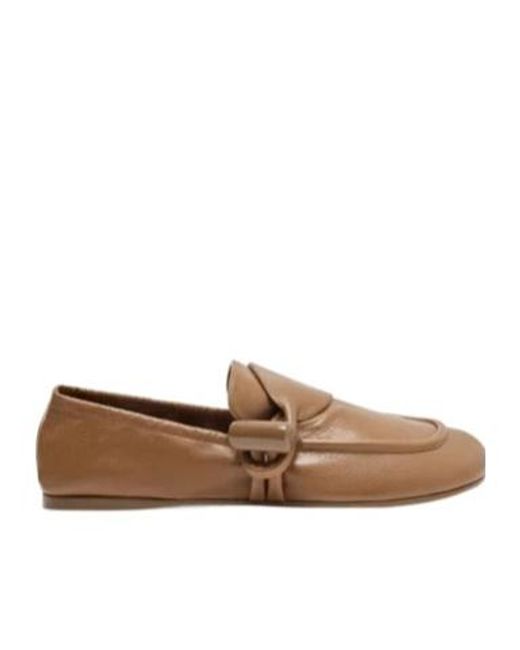 Loewe Brown Toggle Slip-On Loafers