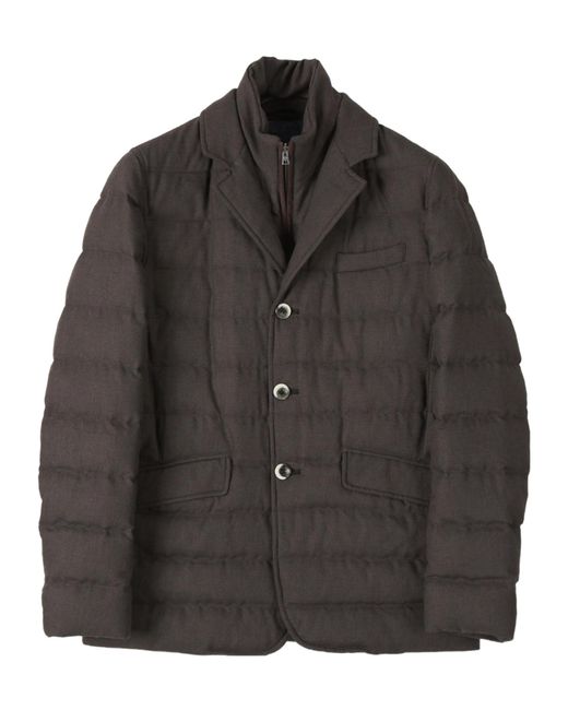 Herno Black Quilted Down Jacket for men