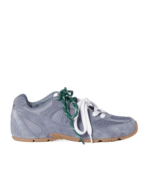 Miu Miu Blue New Balance X 530 Sl Suede And Mesh Sneakers