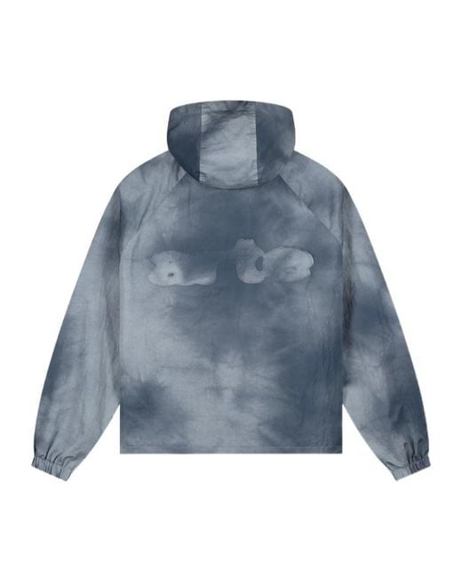 Arte' Blue Sunfade Aero Track Jacket for men
