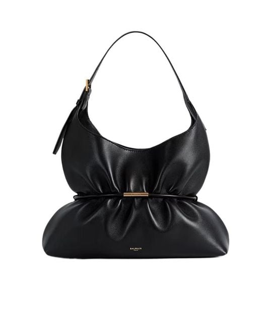 Balmain Black Sphynx Medium Bag