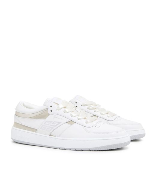 Givenchy White G Move Lace-Up Sneakers