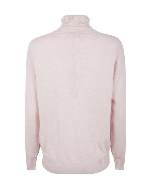 D.exterior Multicolor High Neck Intarsia Knitwear